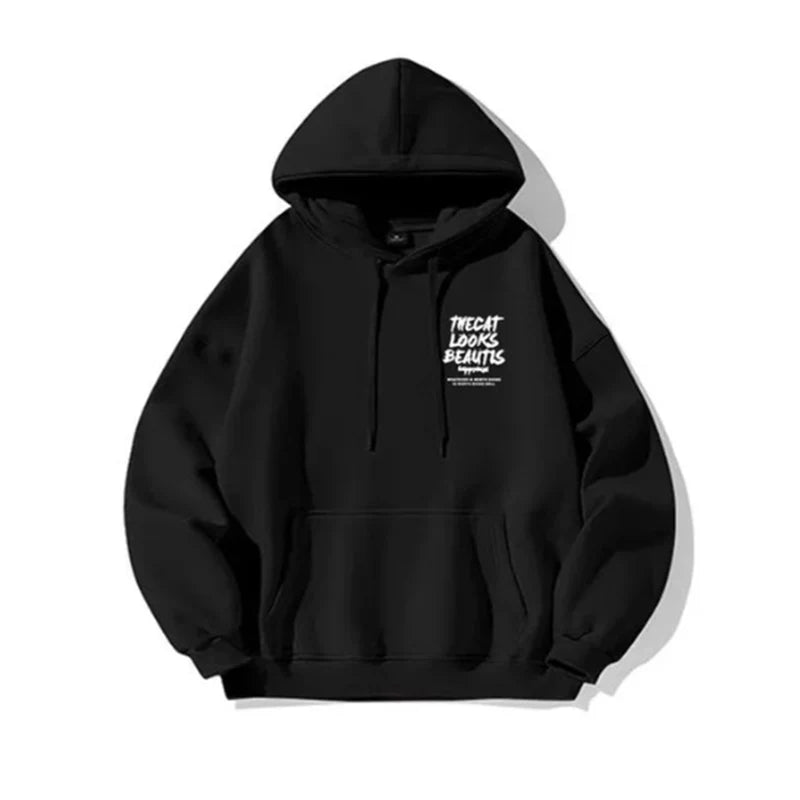 New Autumn Winter Leisure Street Clothing Hoodie Fashion Men's Comfortable Loose Hip Hop Street Clothing Y2K Pullover Hoodie