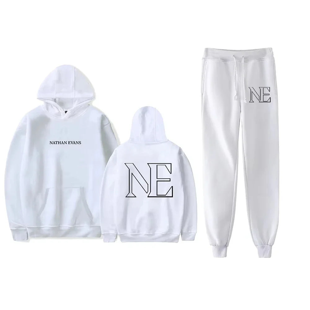 2025 Werenoi Unisex Fall Suit Harajuku Hoodies Jogger Pants 2 Piece Sets Hip Hop Sweatsuit Men Womens Streetwear Sweatpant Sets