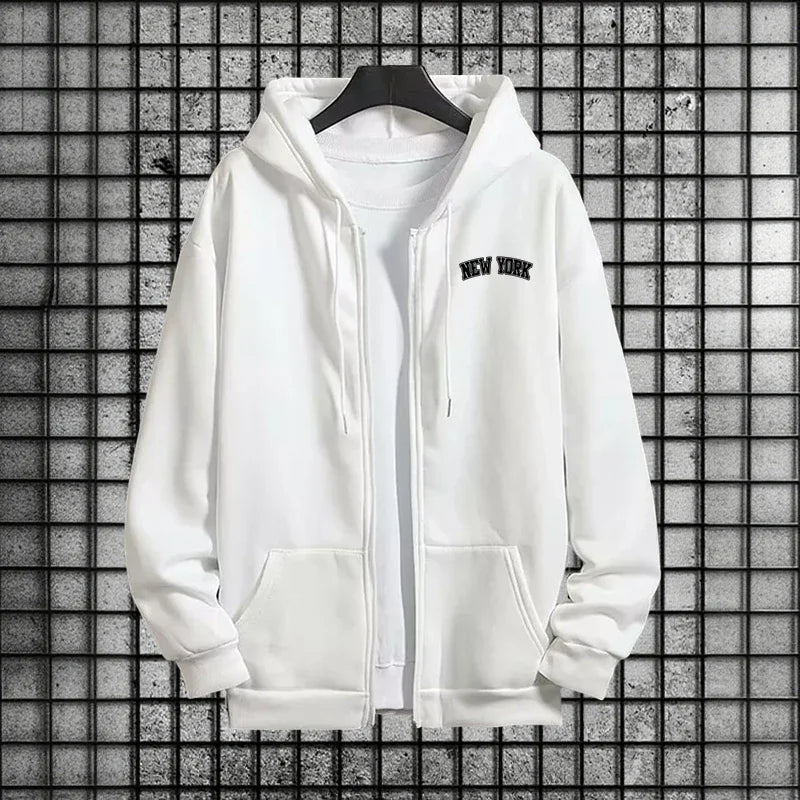 Urban Streetwear Outfit Fall Winter Casual Sportswear Womens Sporty Tracksuit Set 2025 New 2 Pieces Zipper Hoodie and Sweatpants