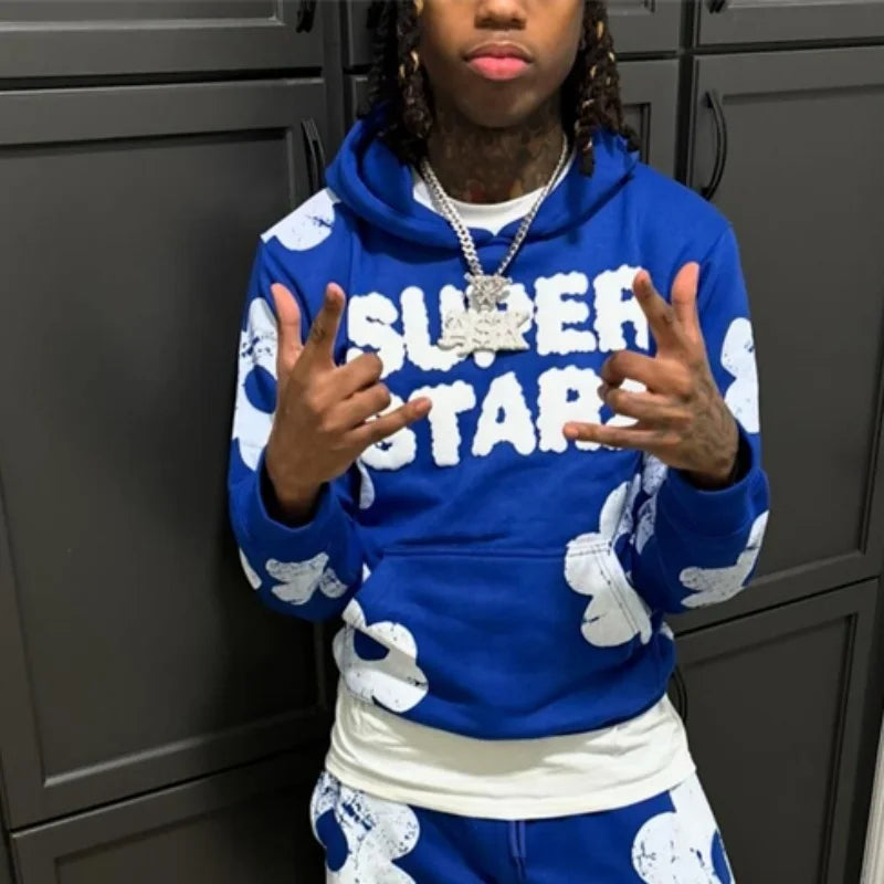 Conjunto Moletom Masculino Bordado - Tracksuit Esportivo Premium