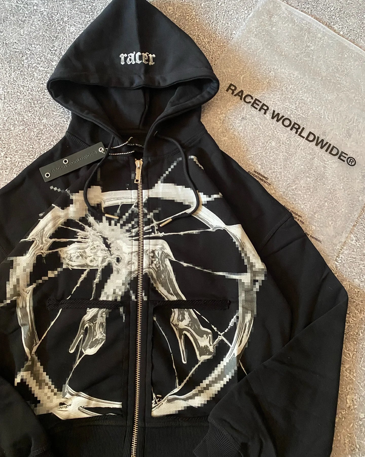 Street Simple Pattern Printed Hoodies Men's Fashion Harajuku Hip-Hop Street Loose Zipper Hoodies Women's Casual Simple Wear