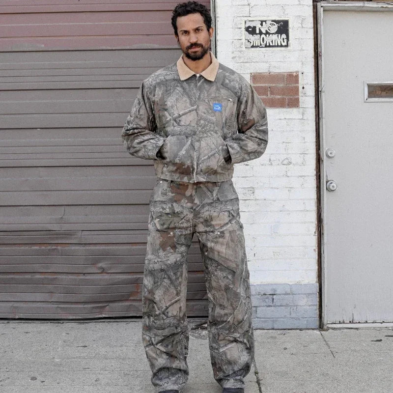 Street retro Camo Hoodie for Men y2k Goth Harajuku Fashion Leopard Print Python Sweatshirt couple loose High Street hoodie