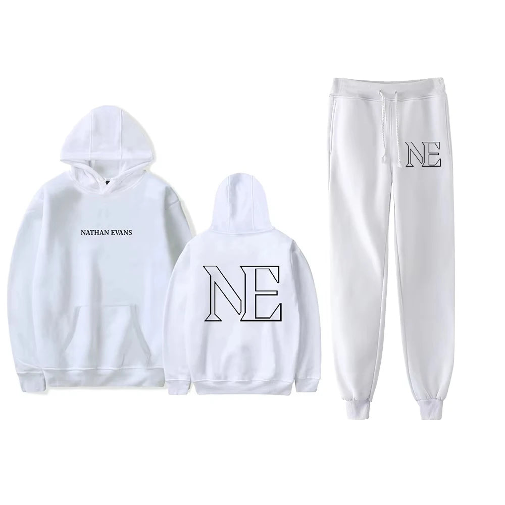 2025 Werenoi Unisex Fall Suit Harajuku Hoodies Jogger Pants 2 Piece Sets Hip Hop Sweatsuit Men Womens Streetwear Sweatpant Sets