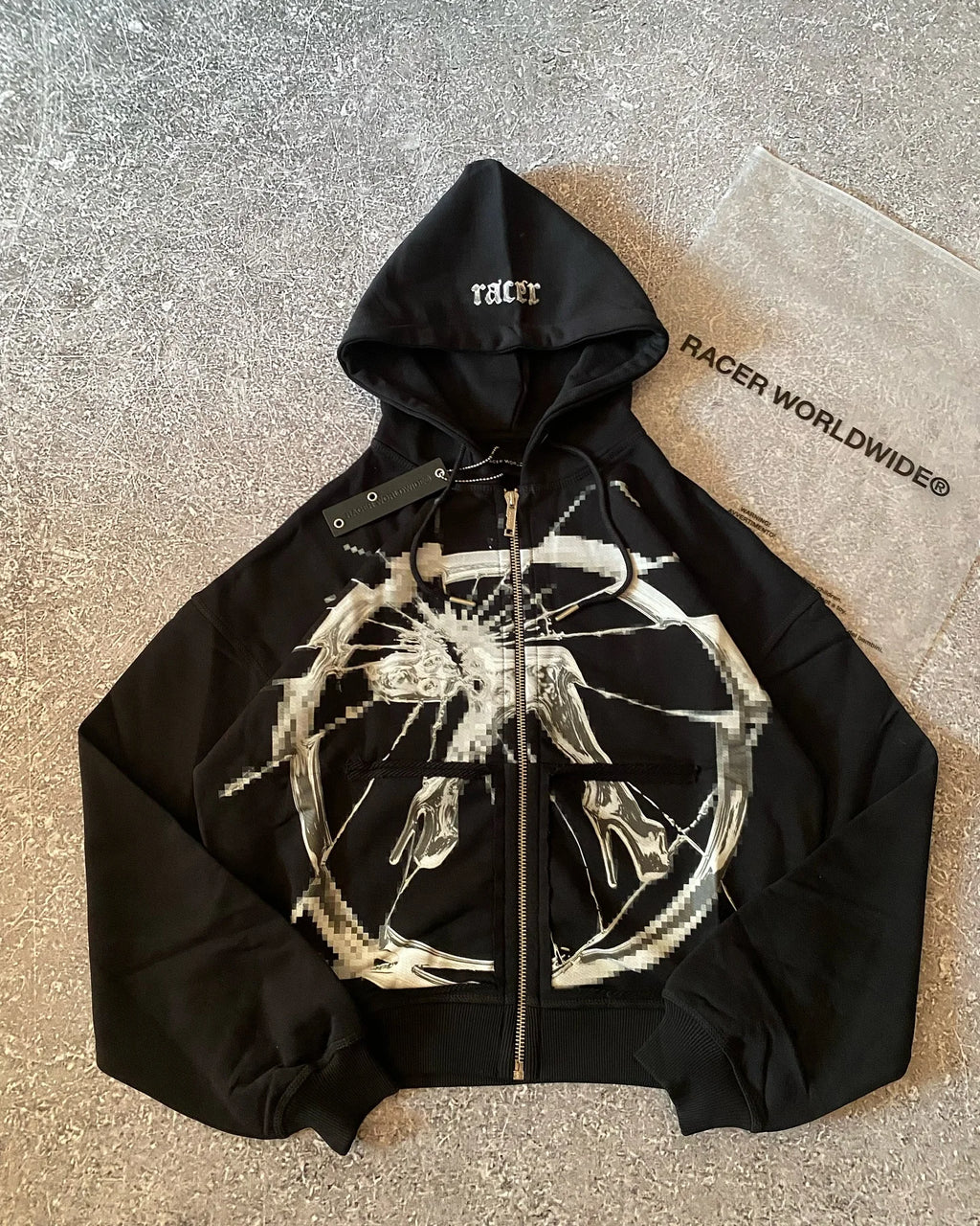 Street Simple Pattern Printed Hoodies Men's Fashion Harajuku Hip-Hop Street Loose Zipper Hoodies Women's Casual Simple Wear