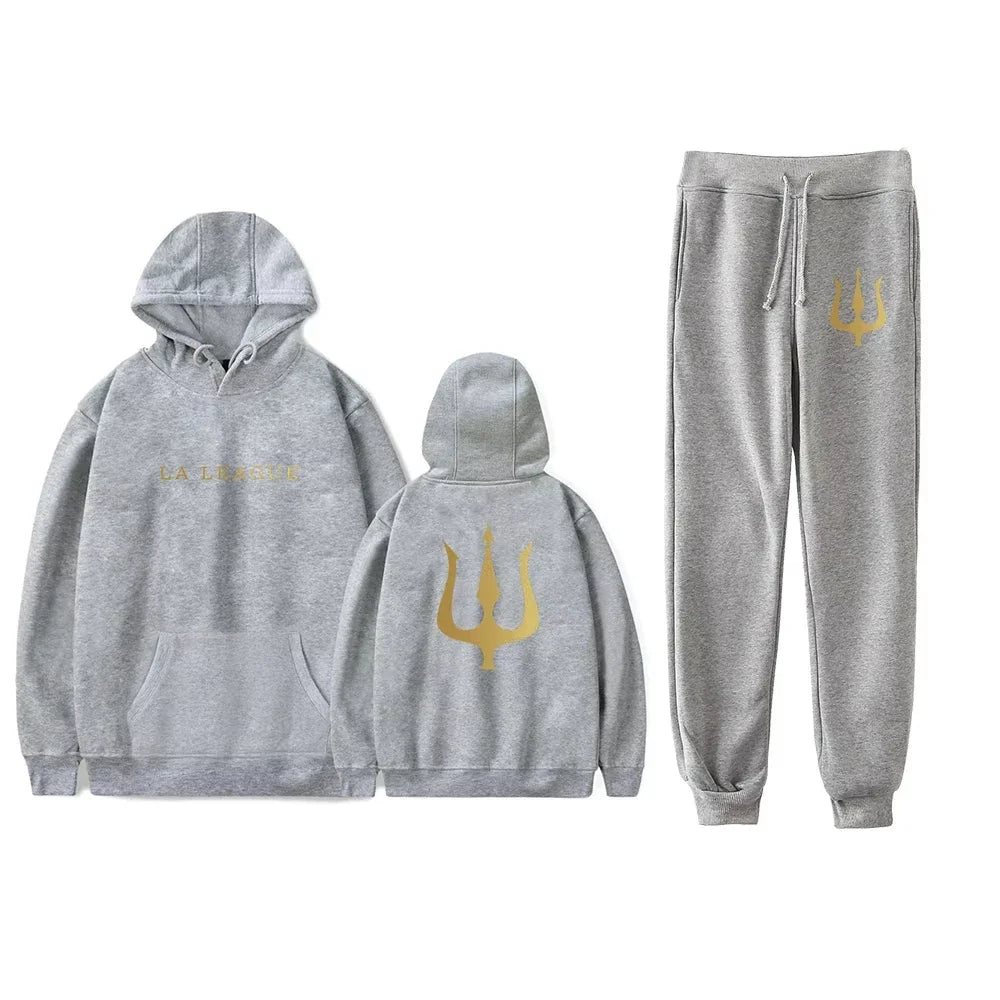 2025 Werenoi Unisex Fall Suit Harajuku Hoodies Jogger Pants 2 Piece Sets Hip Hop Sweatsuit Men Womens Streetwear Sweatpant Sets