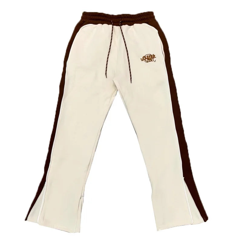 Trendy Embroidered Fce Hoodie Sweatirt Casual Set for Men And Women High Street Sle Long Pants orts Ensemble