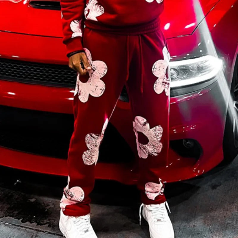 Conjunto Moletom Masculino Bordado - Tracksuit Esportivo Premium