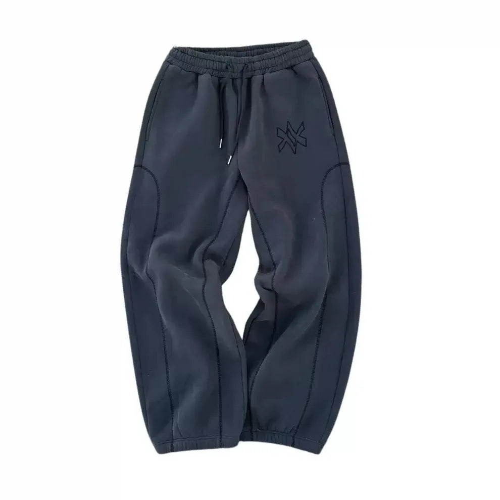 American Retro Casual Y2k Zip Up Hoodies Sweatpants Two-piece Suits Men Clothing Streetwear Gothic Joggers Couples Sweatshirts