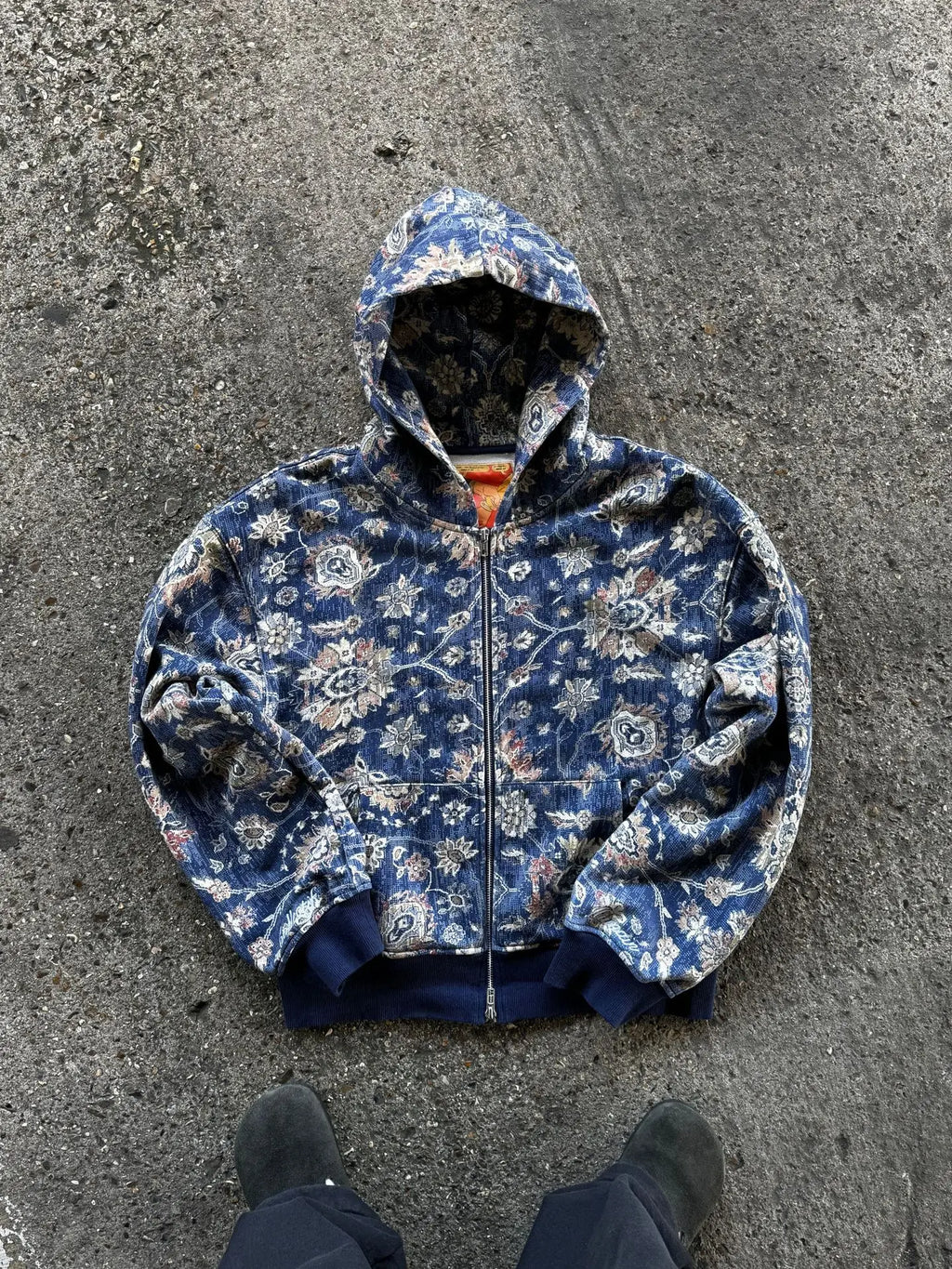 Vintage Hip Hop Graphic All Print Zipper Hoodie Streetwear Men Women Sports Washed Loose Coat Y2k Punk Couple Hoodie Sweatshirt