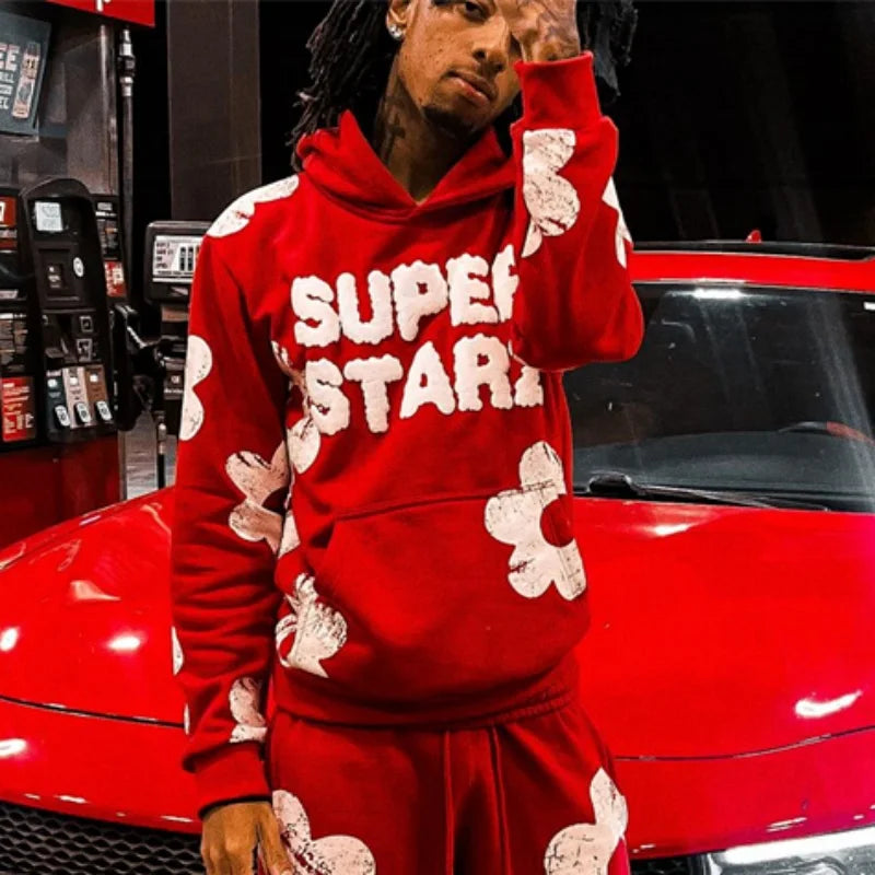 Conjunto Moletom Masculino Bordado - Tracksuit Esportivo Premium