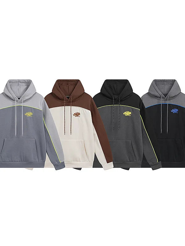 Trendy Embroidered Fce Hoodie Sweatirt Casual Set for Men And Women High Street Sle Long Pants orts Ensemble