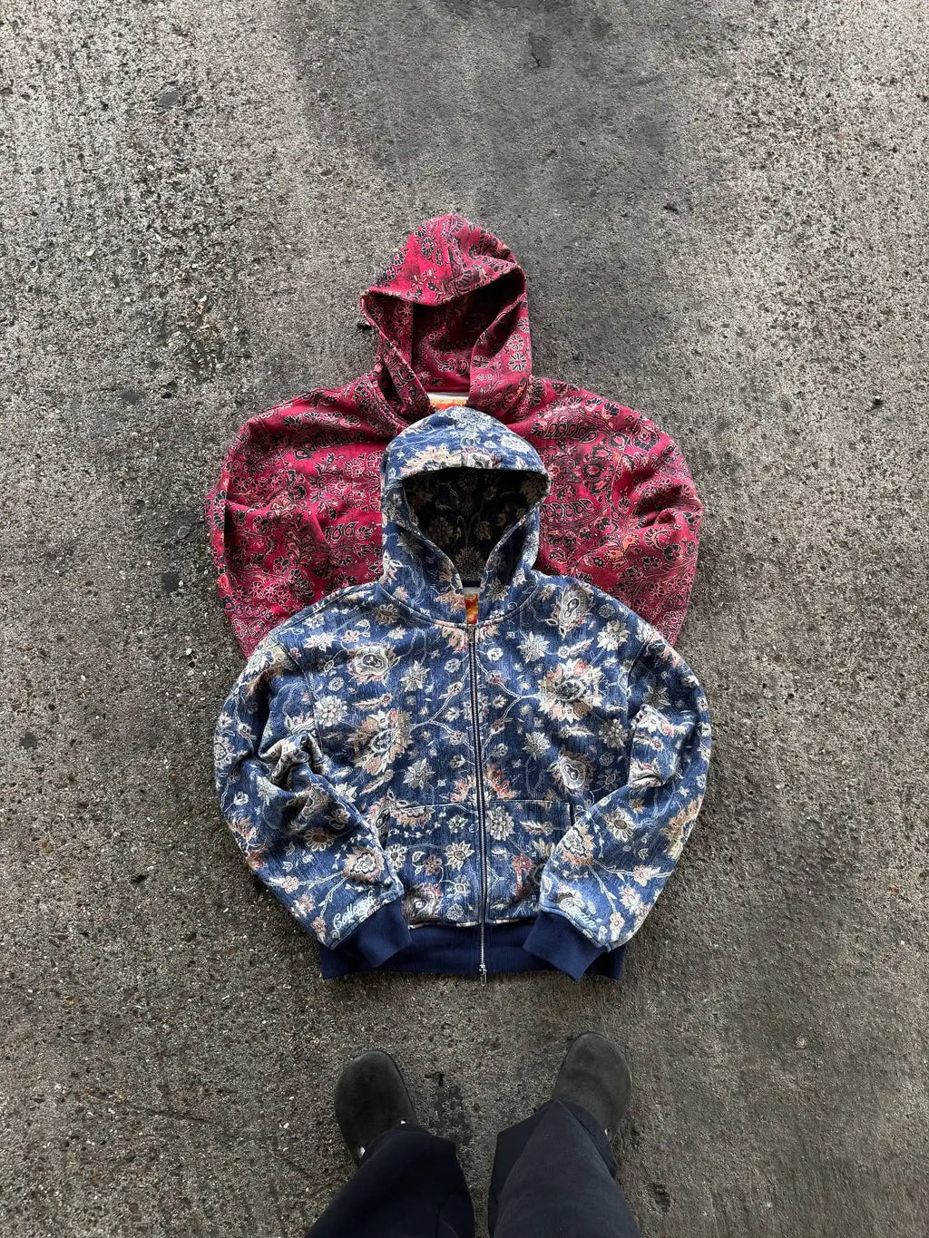 Vintage Hip Hop Graphic All Print Zipper Hoodie Streetwear Men Women Sports Washed Loose Coat Y2k Punk Couple Hoodie Sweatshirt