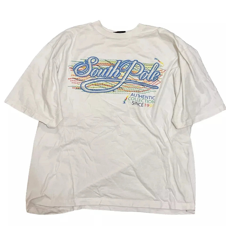 90s Hip Hop T-Shirt Streetwear Women Vintage Graphic American Style Fashion Baggy Pure Cotton Tops Leisure Couple Short Sleeves