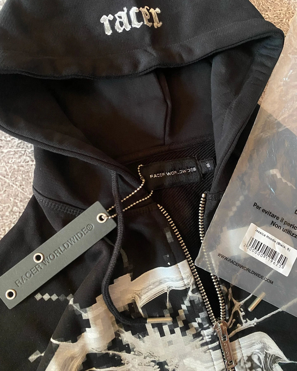 Street Simple Pattern Printed Hoodies Men's Fashion Harajuku Hip-Hop Street Loose Zipper Hoodies Women's Casual Simple Wear