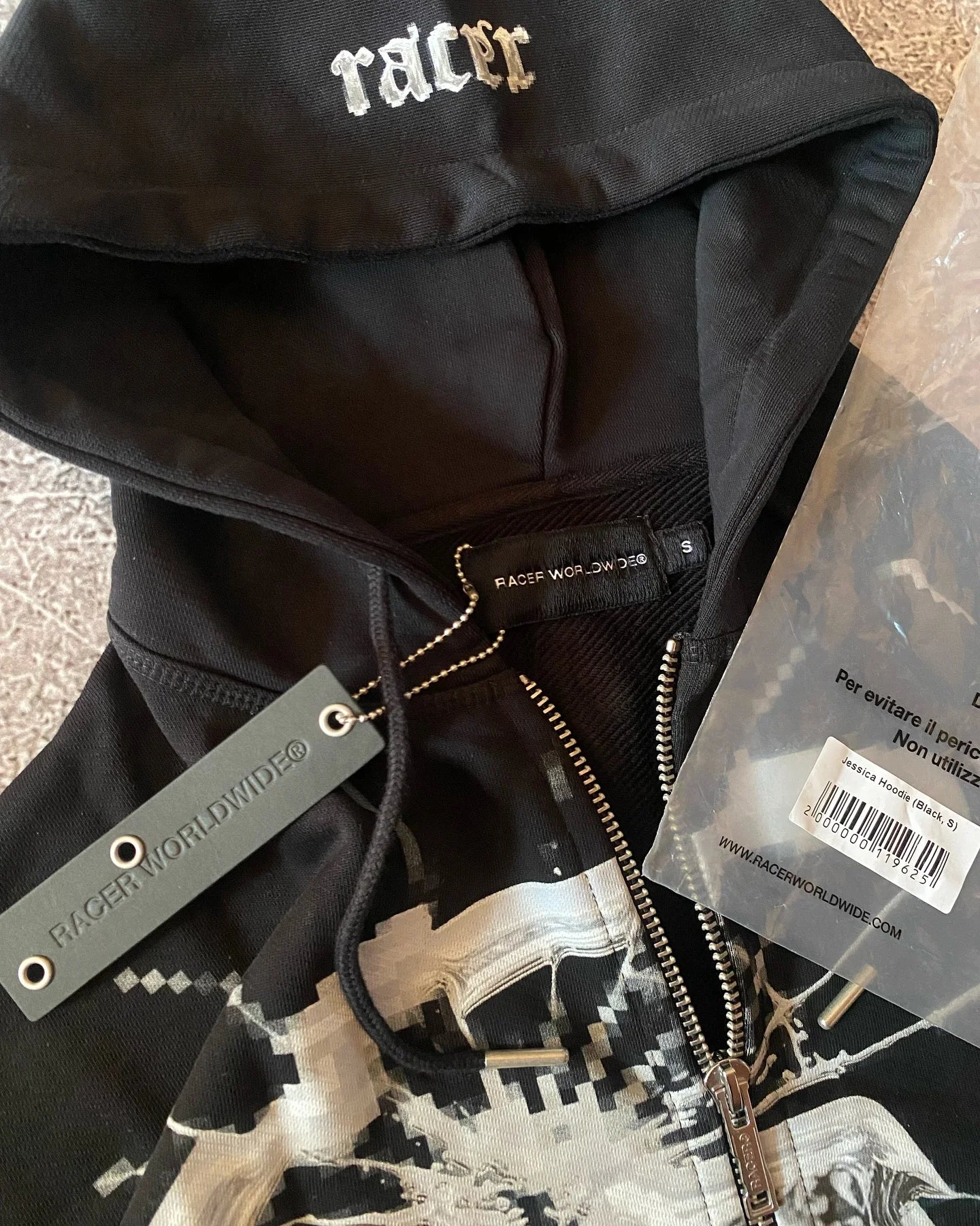 Street Simple Pattern Printed Hoodies Men's Fashion Harajuku Hip-Hop Street Loose Zipper Hoodies Women's Casual Simple Wear